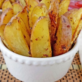 Roasted Potato Wedges With Bacon and Chives