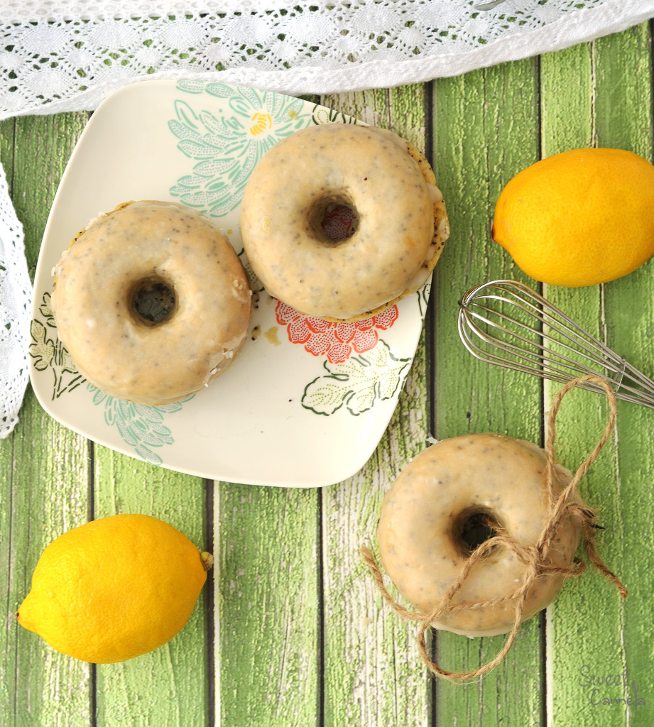 Healthy Lemon Poppy Seed Doughnuts